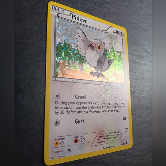Pidove Pokemon Card - 2011 McDonalds Promo - 11/12 Rare Holo - Picture 4 of 9